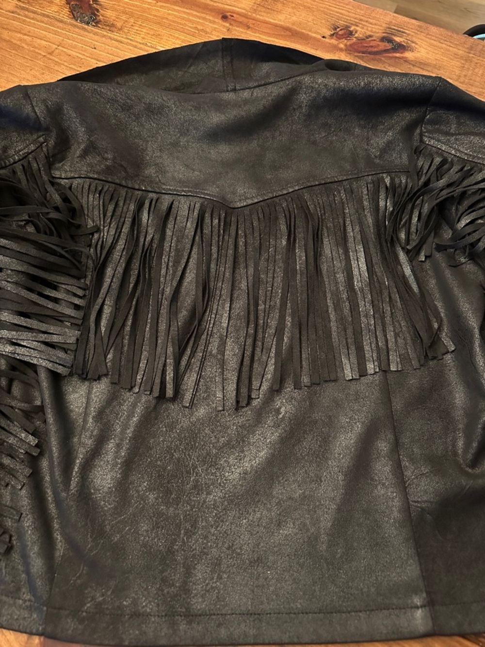 Shyanne Black Suede Fringe Jacket - Picture 4 of 4